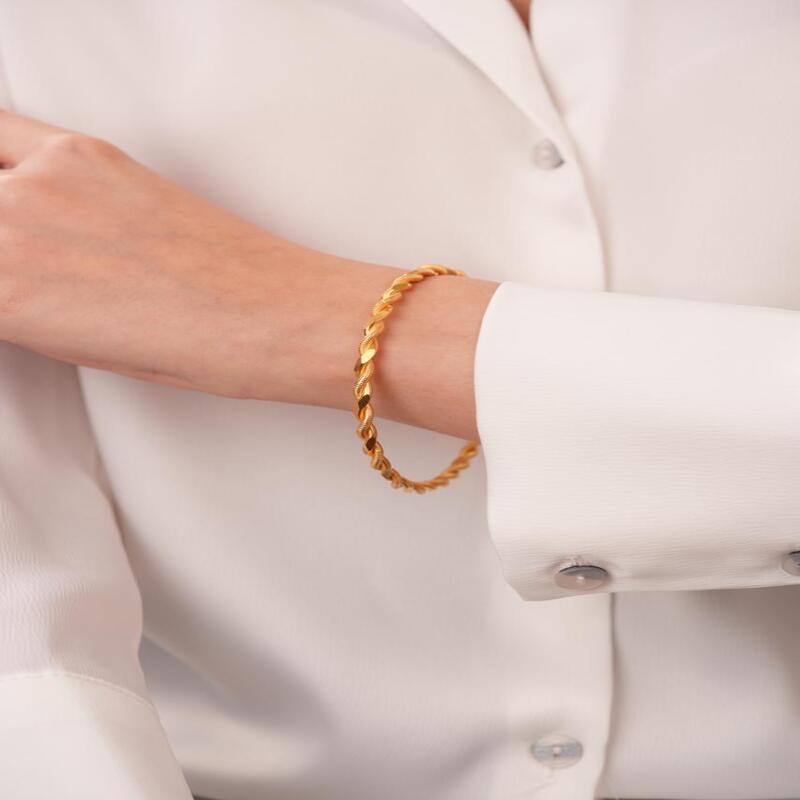 12 Gram İkili Burma Bilezik 22 Ayar Bilezik