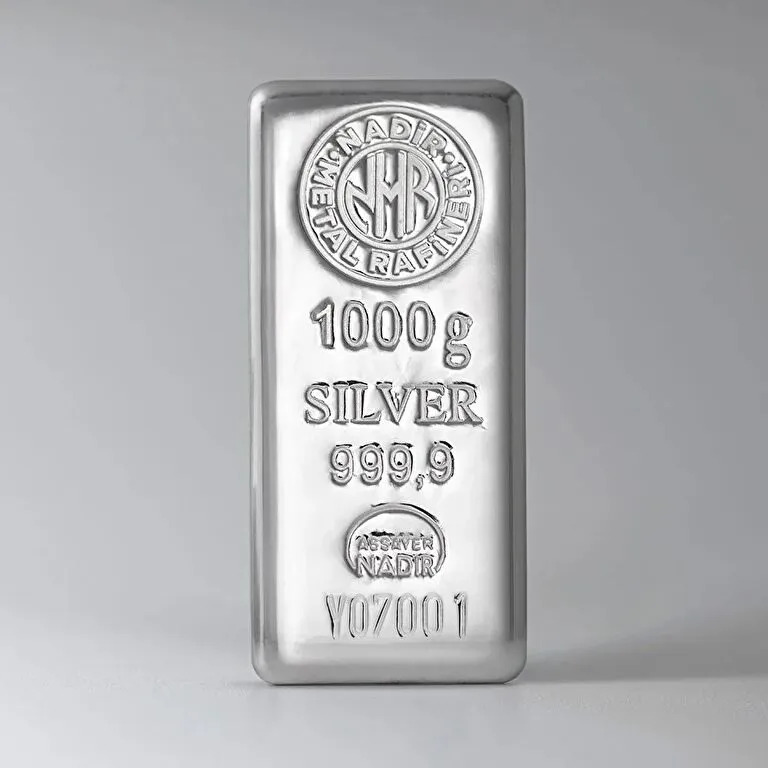 1 Kilo Gram Külçe Gümüş