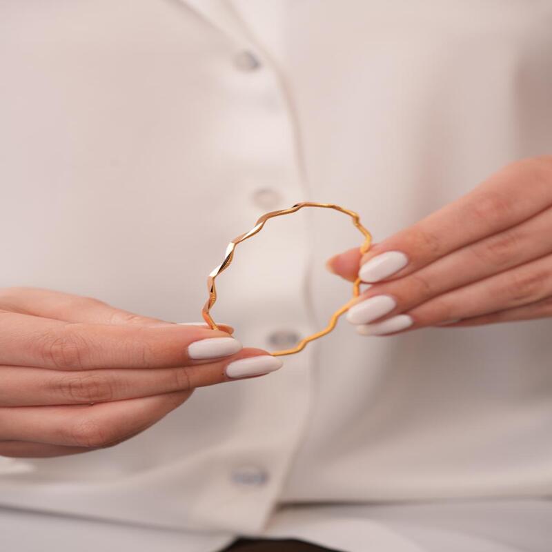 10 Gram Zigzag Ajda Bilezik Modeli